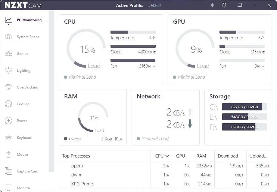 NZXT Cam Software Question | Tom's Hardware Forum