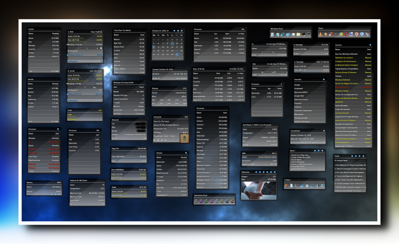 Rainmeter system monitoring - jesunderground Rainmeter system monitoring - jesunderground