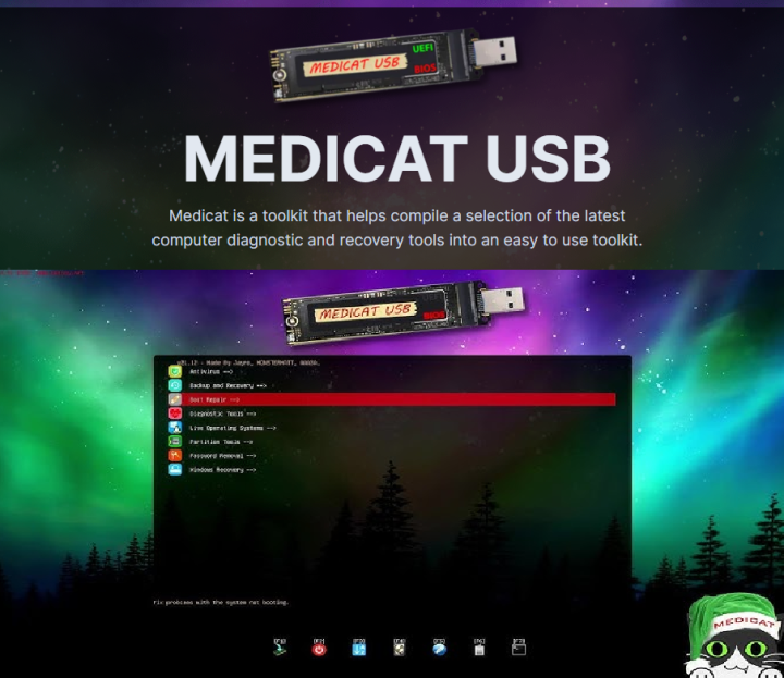 MEDICAT USB v21.12 Bootable The all-in-one bootable PC repair toolkit ... MEDICAT USB v21.12 Bootable The all-in-one bootable PC repair toolkit ...