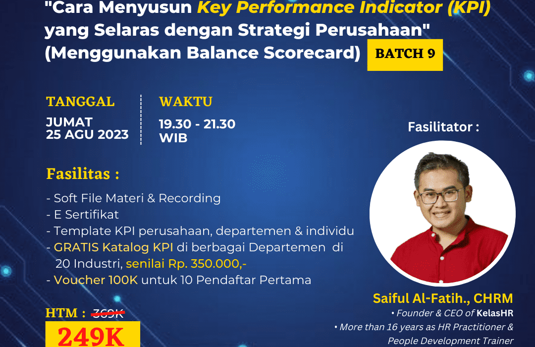 Bagaimana menyusun performance metrics yang selaras dengan KPI dan target pertumbuhan tahunan perusahaan?