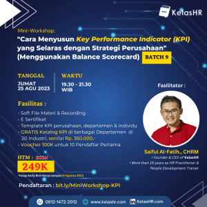 Bagaimana menyusun performance metrics yang selaras dengan KPI dan target pertumbuhan tahunan perusahaan?
